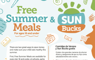 Free Summer Meals & Sunbucks flyer